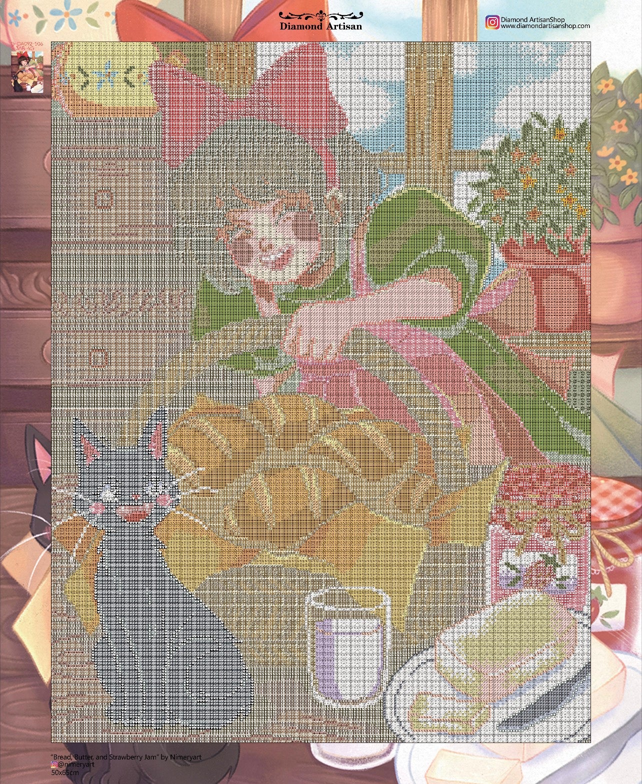 “Bread, Butter, and Strawberry Jam” by Nimeryart