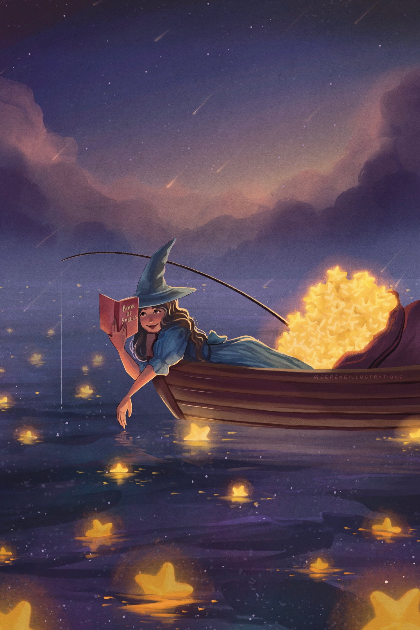 “Fishing for Spells” by Serene Illustrations