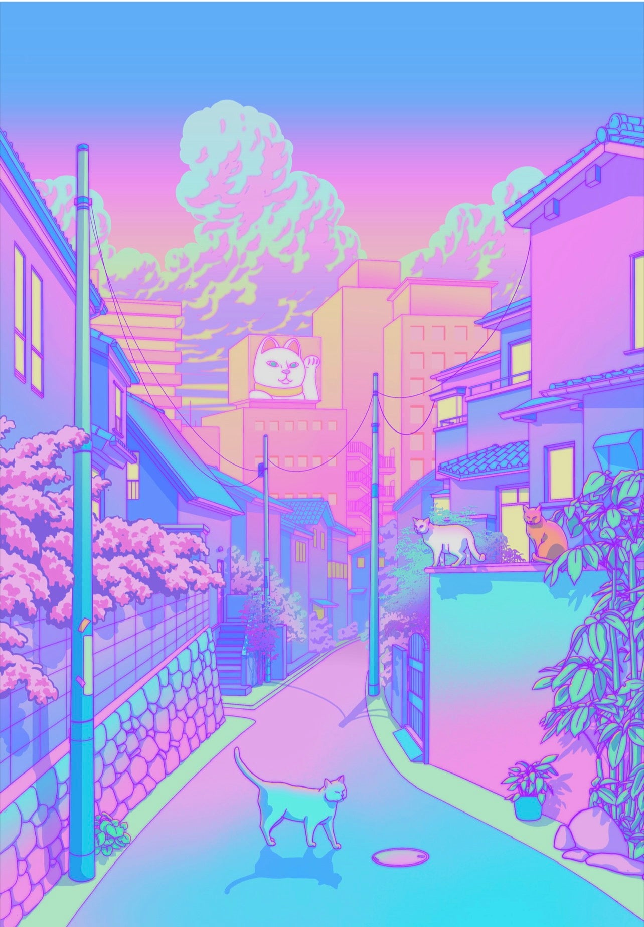 “Neko City” by Elora Pautrat