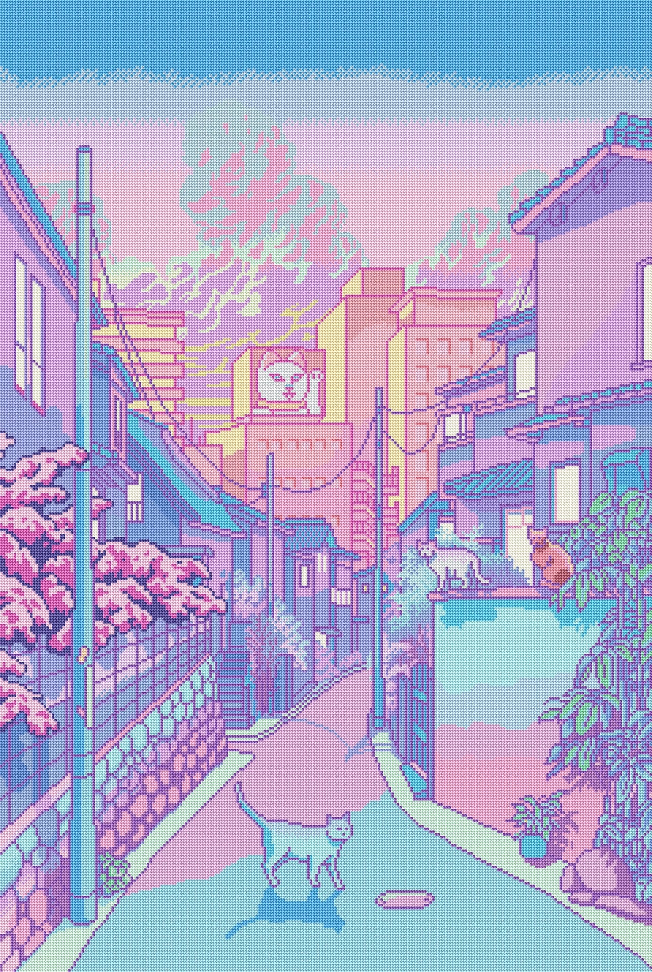 “Neko City” by Elora Pautrat