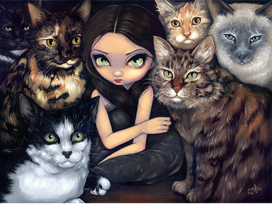 “It’s All about the Cats” by Jasmine Becket Griffith