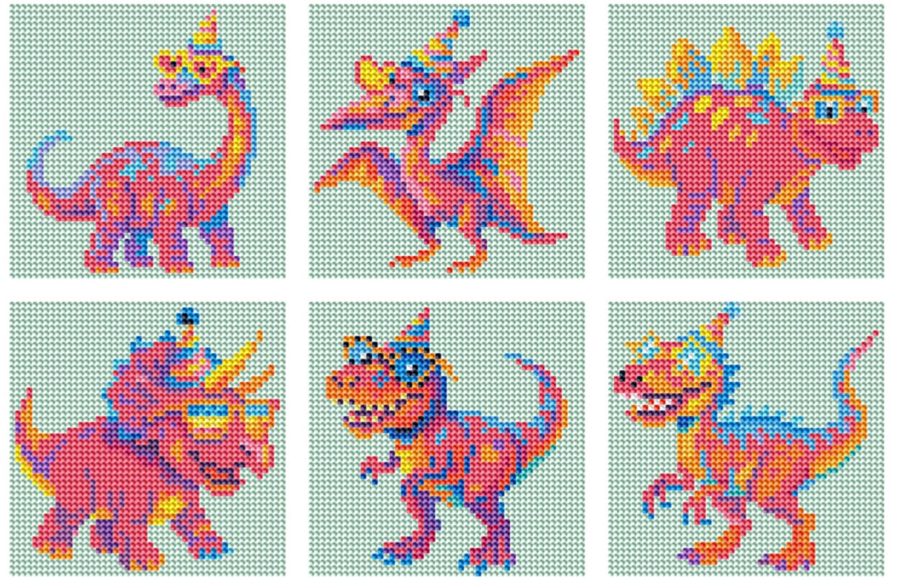 6pc “Dino Party” mini kits by Buttercup Sunset
