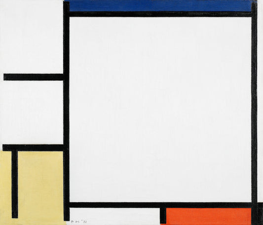 “Composition with Blue, Red, Yellow, and Black (1922) by Piet Mondrian